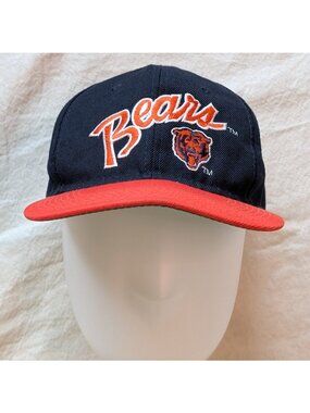 Chicago Bears Pro Line Sports Specialties VTG 90s Fitted Embroidered Cap 7 3/8